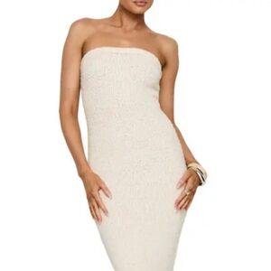 pretty lavish off shoulder dress Dreamy Off-Shoulder High-Low Hem Dress White